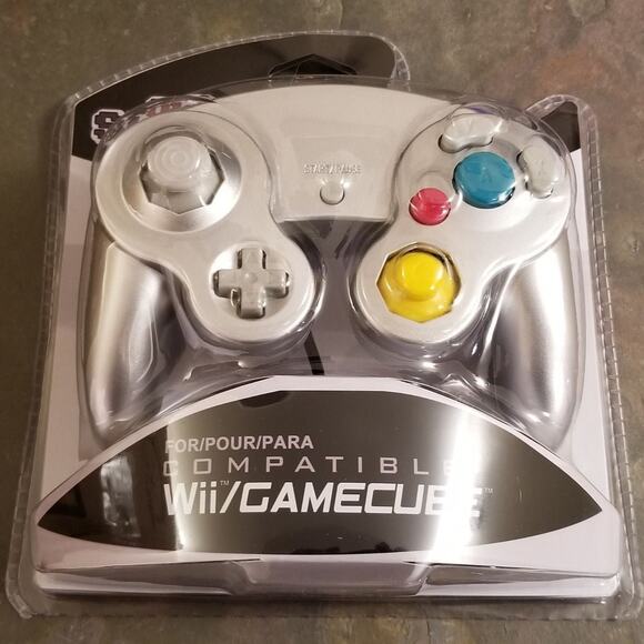Gamecube Controller, Silver / Platinum (NEW) - Nintendo - Old Skool - Picture 3 of 5